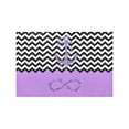 thumbnail image 4 of MKHERT Purple Colorblock Chevron Zigzag with Anchor and Infinity Quotes Placemats Table Mats for Dining Room Kitchen Table Decoration 12x18 inch,Set of 6, 4 of 4