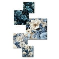 thumbnail image 3 of Designart "Moody Ephemeral Noir" Floral Wall Art Set Of 5 - Blue Cottage Living Room Metal Art Set, 3 of 6