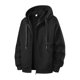 thumbnail image 4 of pstuiky camisetas de manga larga para hombre, Chaqueta con capucha y cremallera de manga larga de color liso para hombre, personalizada top de hombre l, 4 of 9