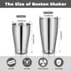 thumbnail image 2 of Juego de 3 cocteleras profesionales, coctelera Boston, mezclador de bebidas de acero inoxidable (plateado), 2 of 7