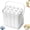White, variant on Silicone Ice Stick Tray with Storage Caddy, 6/12 Cavity Long Cube Mold Set with Lid & Handle,Portable Popsicle Maker
