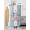 thumbnail image 2 of Def Leppard Rock Band Cotton Blend Graphic Print Quick Dry Beach Towel, 34" X 64", 2 of 6