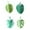 Green, variant on Monstera Leaf Refrigerator Magnets Set of 4, Cute Fridge Magnets for Kitchen Home Office Decor, Green Plant Magnets for Lockers Whiteboard, Decorative Magnetic Gift (4 Pieces)
