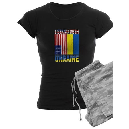 

CafePress - Support Ukraine I Stand With Ukraine Ukrai Pajamas - Women s Dark Pajamas