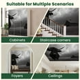 thumbnail image 6 of Peel and Stick Wallpaper Canvas Black White Texas Freedom Highland Cow Wild Animal Cattle Longhorn Modern Art Wall Mural Decor Self Adhesive and Removable 100in x 144in, 6 of 7