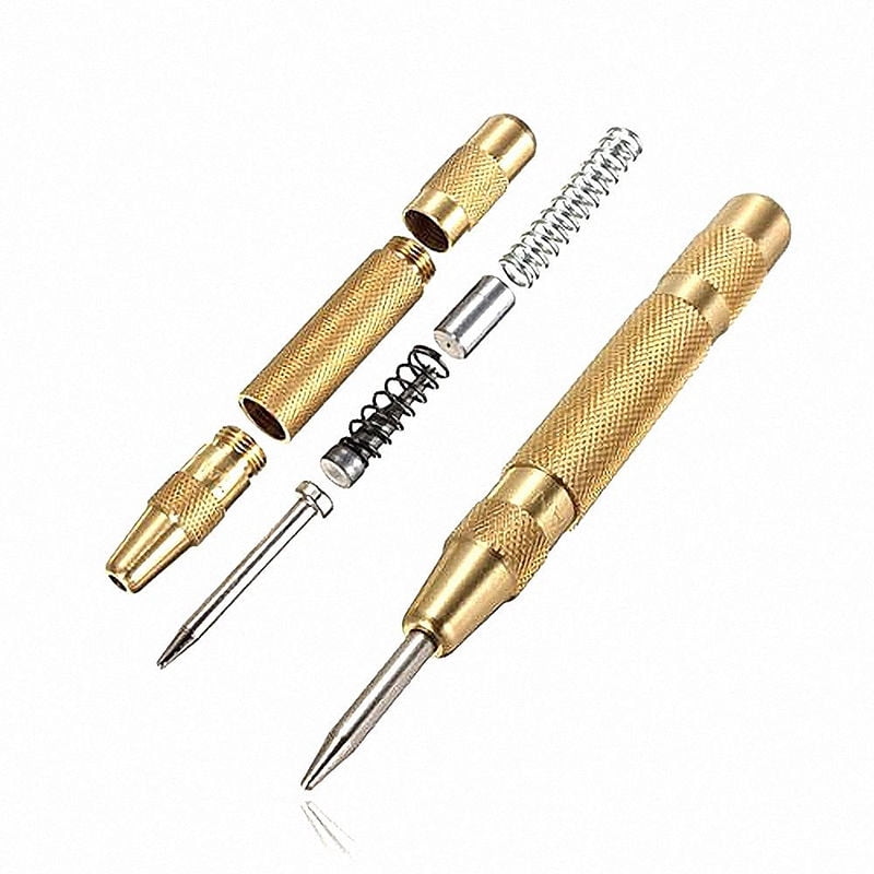 5'' Automatic Center Pin Punch Strike Spring Loaded Mark Marking Starting Holes
