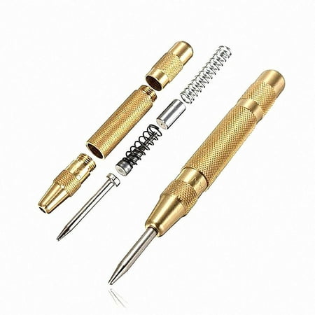 

Asdomo 5 Automatic Center Pin Punch Strike Spring Loaded Marking Starting Holes Tool