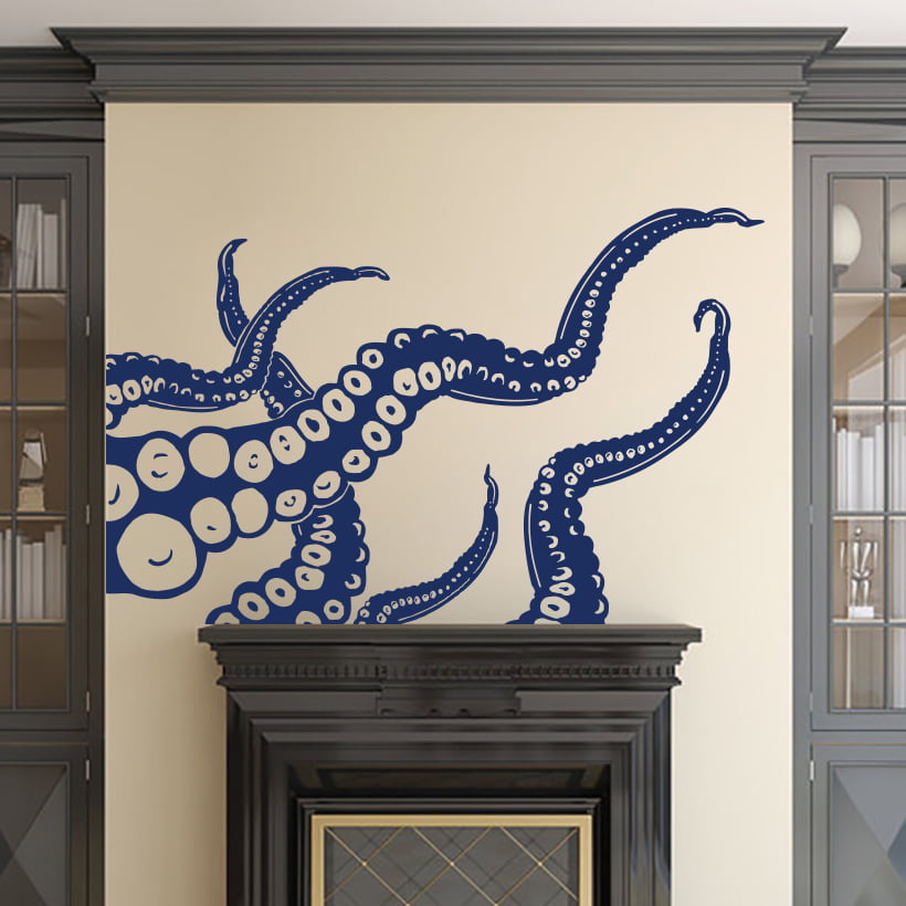 Wall Decal Vinyl Sticker Animal Bedroom Octopus Sprut Ocean Sea Z1536