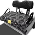 thumbnail image 2 of Yuyamidu Skull Golf Cart Seat Covers with Front Pockets Rose Golf Cart Seat Towel Blanket for 2 Passenger Universal Club Car Accessories Non-Slip and Anti-Hot, Gray, 2 of 7