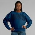 thumbnail image 4 of Women's Fanatics  Navy Houston Texans Elements Pullover Sweatshirt, 4 of 5