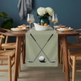thumbnail image 2 of Golf Ball Club Table Runner - 70 Inch Long, Kitchen Dining Table Runner Dresser Scarves, Sports Abstract Vintage Green Farmhouse Decor for Coffee Tables Wedding Party Banquet, 2 of 8