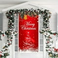thumbnail image 6 of 1pc, Red Christmas Door Cover - Festive Backdrop For Holiday Photo Booths And Parties, 6 of 6