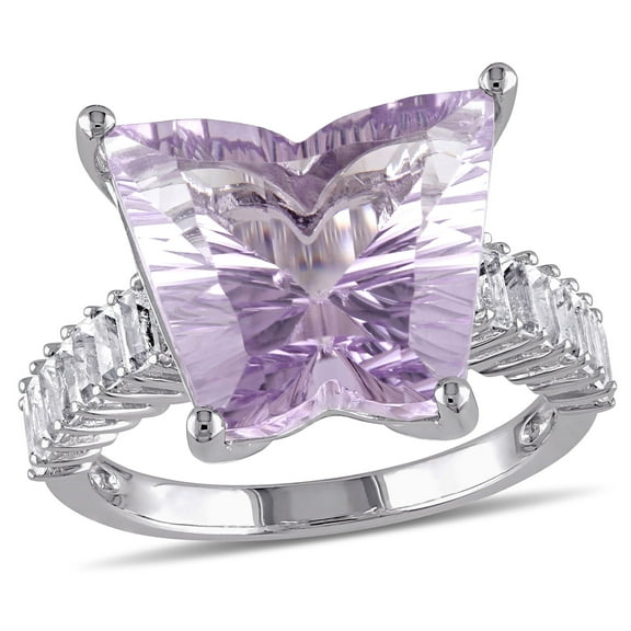 Everly Women's Amethyst and Topaz Sterling Silver Ring
