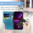 thumbnail image 3 of for iPhone 13 Pro Max (6.7 Inch) Cartoon Cute Wallet Case,Cat Dog Style Flip Phone Cover with ID Card Holder PU Leather Cases for iPhone 13 Pro Max MG Blue, 3 of 14