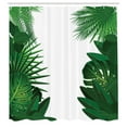 thumbnail image 2 of Ambesonne Hawaiian Shower Curtain, Tropical Exotic Palms, 69"Wx75"L, Green White, 2 of 4