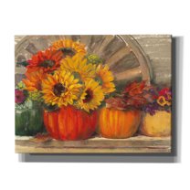 Epic Graffiti 'Autumn Still Life Crop' by Carol Rowan, Giclee Canvas Wall Art, 16"x12"