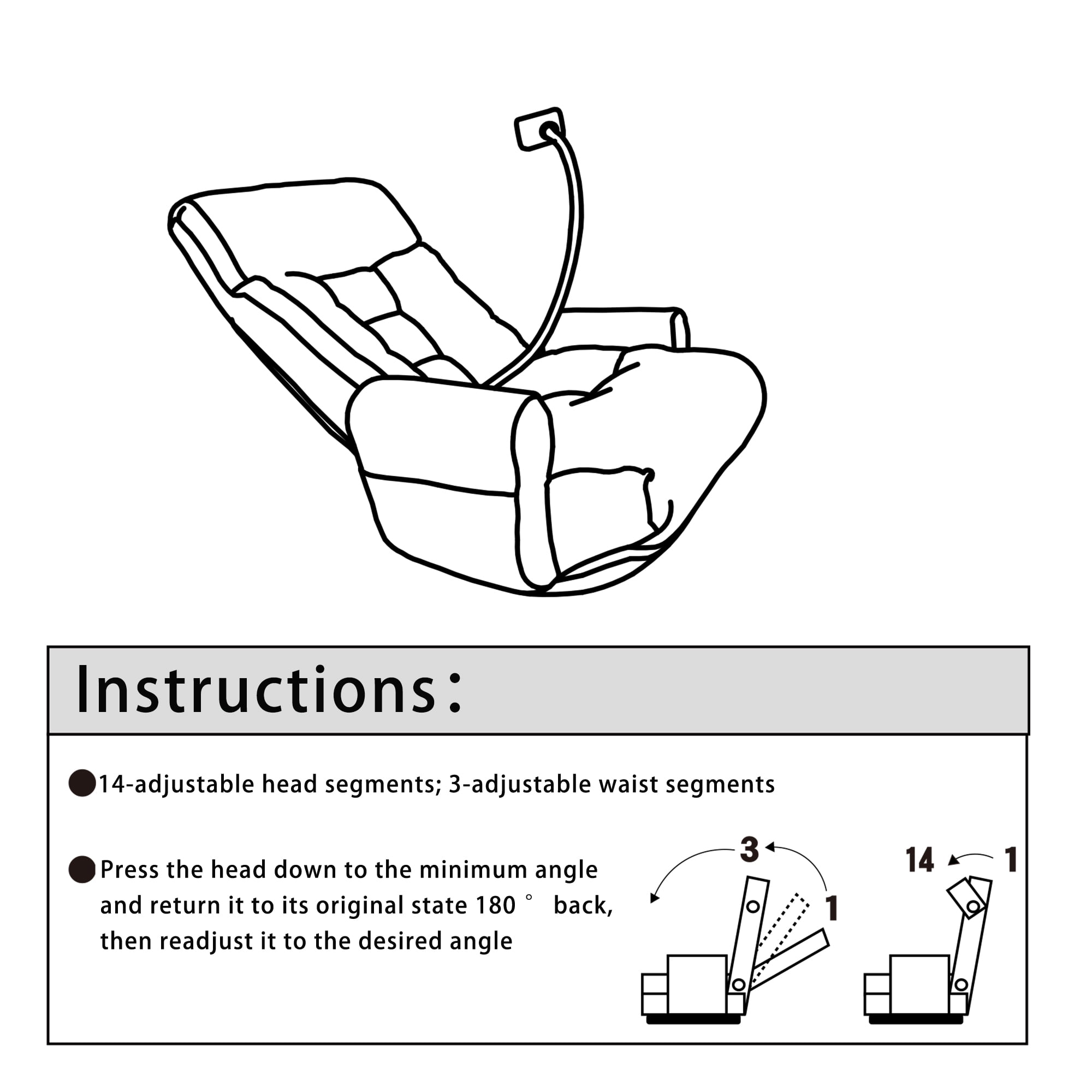 Reclining Chair, Floor Chair, Adjustable Lounge Chair with 5-Position Backrest, Built-in Spring Seat and 360-Degree Swivel Base, Foldable Design, Yellow