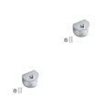 thumbnail image 4 of Naiovety Soporte de pared antideslizante de 10 piezas - Dispositivo de elevación de asiento hermoso y práctico Fácil de instalar Semicírculo semicírculo(6-8)S 2piezas, 4 of 6