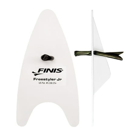FINIS Freestyler Paddles - Freestyle Swim Paddles for Lap Training - Swim Accessories for the Pool - Swim Gear for Training - Junior, White