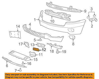 MOPAR GENUINE FRONT LEFT & RIGHT SIDE CHROME TOW HOOK 12-18 JEEP GRAND CHEROKEE