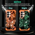thumbnail image 2 of Casetego for Samsung Galaxy S26 Ultra 5G Case,Glow in The Dark Three Layer Heavy Duty Sturdy Shockproof Protection Rugged Hard PC+Soft TPU Bumper Case for Galaxy S26 Ultra,Orange Black Butterfly, 2 of 8