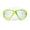 White/Green, variant on Hawaii-Divers Mask Orca Jr White Tempered Glass Lens - White Sky