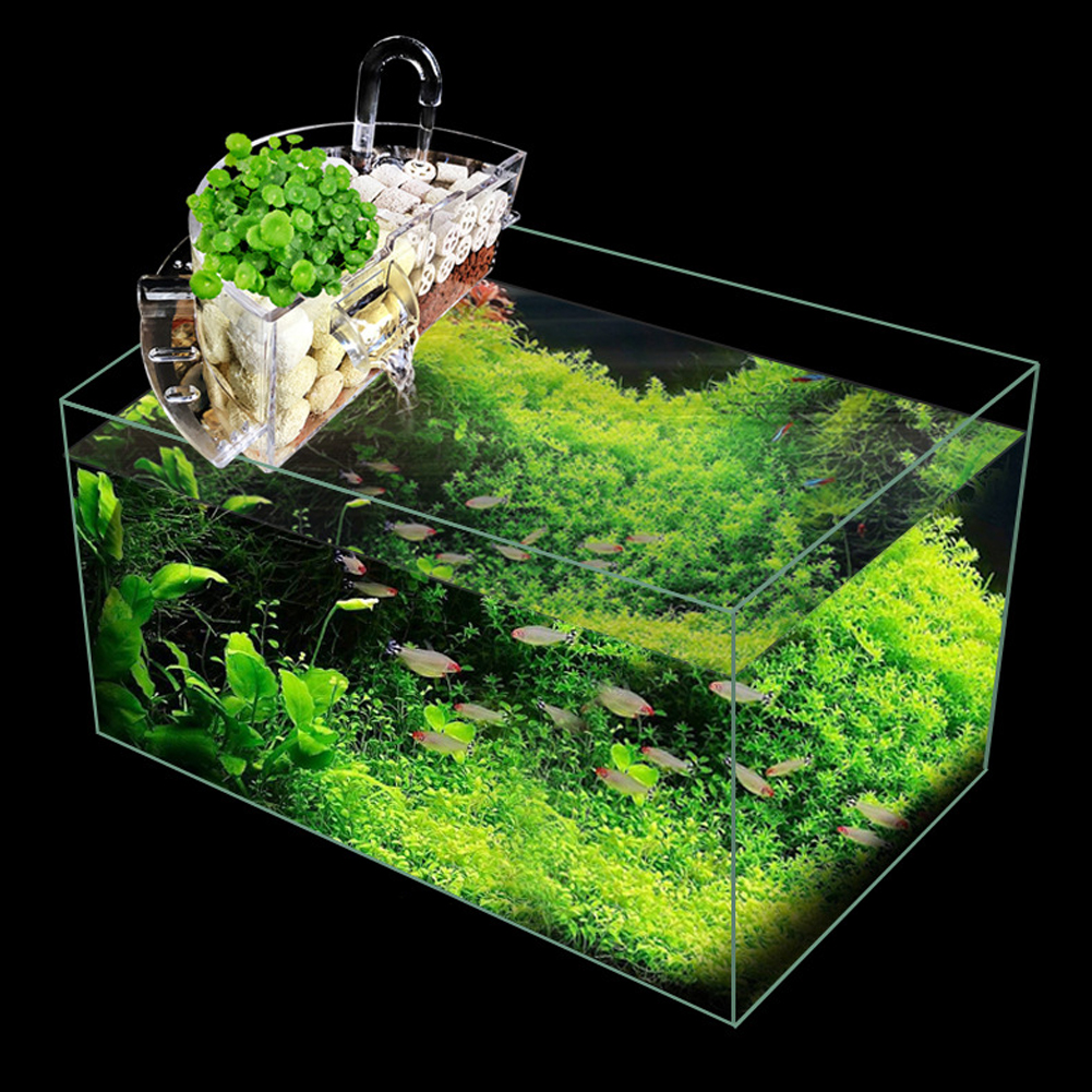 3-in-1 Aquarium Filtration System: Silent Waterfall, External Filter ...