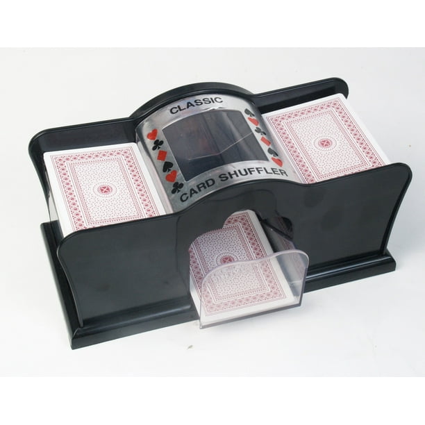 Manual Card Shuffler with Two Playing Card Decks