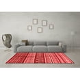 thumbnail image 3 of Ahgly Company Indoor Round Oriental Red Industrial Area Rugs, 8' Round, 3 of 4