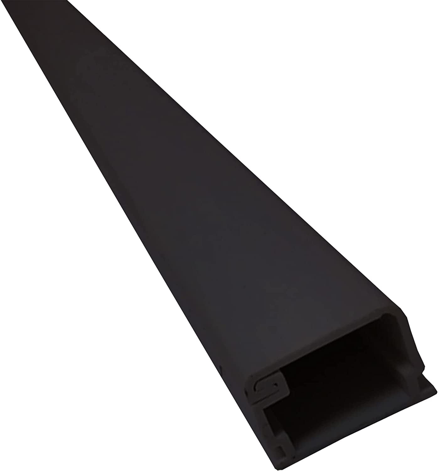 Medium 5 Foot Latching Surface Cable Raceway - Channel Size: 0.75W x 0.4H  - 20 Sticks - Black 