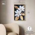 thumbnail image 5 of Art Remedy Pastel Color Florals Canvas, 16" x 24", Gold Frame, Golden Magnolias, 5 of 7