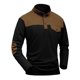 thumbnail image 3 of pstuiky camisas de hombre de manga larga, Sudadera con capucha para hombre, de color liso, manga larga, cuello alto, cuadros, bolsillos y botones, con bloques de color top de hombre xxl, 3 of 3