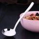 thumbnail image 4 of EeaseMX Cuchara de sopa de acero inoxidable Cucharas de fideos de mango largo Cuchara para servir comida Utensilios de cocina Vajilla para restaurante en casa, 4 of 8