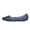 Blue, variant on CIENVNSTG Sparkly Sandals For Women Flat Jelly Shoes Slip On Hollow Out Loafers Summer Plastic Breathable Beach Shoes Black 36