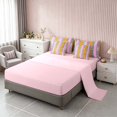 thumbnail image 4 of Homewish Silver Sequins Print King Bedding for Girls, Orange Pink Stripe King Bed in a Bag, Pink Reversible, 7-Piece, 4 of 7