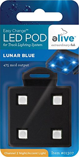 Led Aquarium Fish Tank Pod Lighting Replacement Pod For Led Track Light Lunar Blue Perfect Night Light This 445 Nm Led Pod Provides Blue Moonlight And Night Time Elive