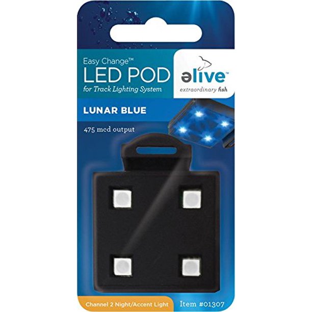 Led Aquarium Fish Tank Pod Lighting Replacement Pod For Led Track Light Lunar Blue Perfect Night Light This 445 Nm Led Pod Provides Blue Moonlight And Night Time Elive