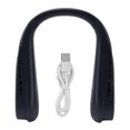 thumbnail image 1 of Neck Fan Bladeless USB Charging 5 Speeds Adjustable Wearable Portable Hanging Neck Fan for Outdoor Blue, 1 of 5