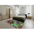 thumbnail image 4 of Ahgly Company Indoor Rectangle Patterned Green Snake Green Area Rugs, 4' x 6', 4 of 6