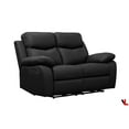 thumbnail image 4 of Levoluxe Aveon 62 Pouces Causeuse Inclinable avec Coussin en Cuir (Noir), 4 of 9