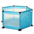 thumbnail image 2 of Baby Playpen Interactive Kids Play Playard Ocean Ball Safety Gate 6 Panel Fence (balls not Include), 2 of 6