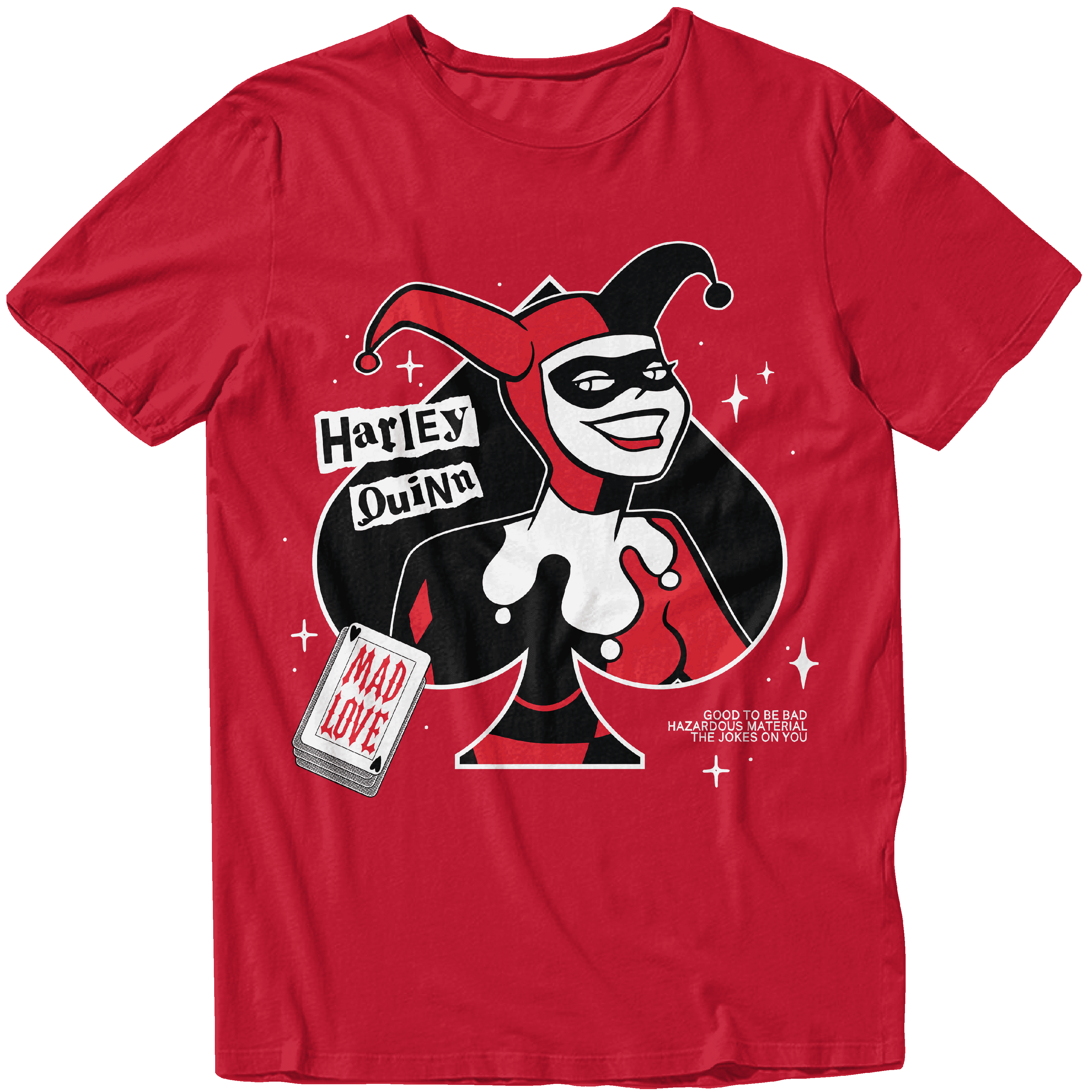 Batman Animated Series Harley Quinn Spade Mad Heart Casual Unisex