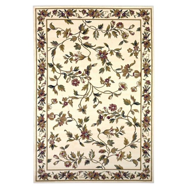 HomeRoots 352876 Tapis Rond de 7 Pieds en Polypropylène Ivoire