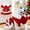 Red-3B Home Decor, variant on karymi Cats Christmas Outfits Cute Pet Skirts Cats Christmas Dresses Santa Claus Costumes Holiday Outfits Kittens and Puppy Christmas Dresses Warm Holiday Pet Outfits Birthday Gifts
