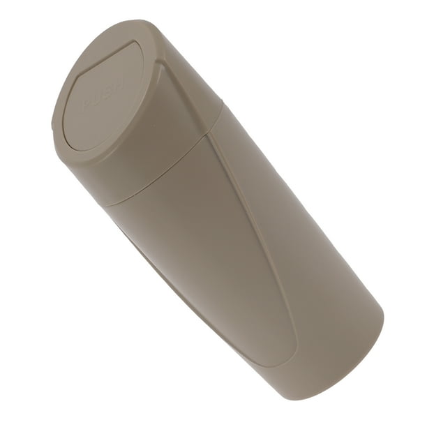 Bote de basura portátil para automóvil Unique Bargains, bote de basura para portavasos de automóvil, 1 pieza, beige