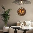 thumbnail image 5 of Wall Clock Decorative - Retro Orange Clouds Print 2D Vintage Wall Clocks Battery Operated Silent Non-Ticking for Bedroom, Living Room, Kitchen, Office, Classroom, 10 Inch, 5 of 7