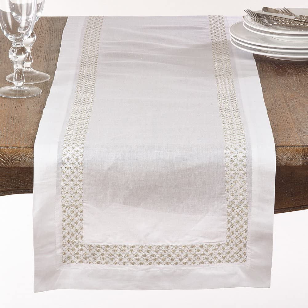 Fennco Styles Maison Beaujard Provencal Design Table Dinner Cloth Napkin 20x20 Napkin-Set of 4, Sea Green