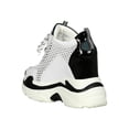 thumbnail image 3 of Women Colorblock Lace-Up Honeycomb Mesh Wedge Sneaker 18367, 3 of 6