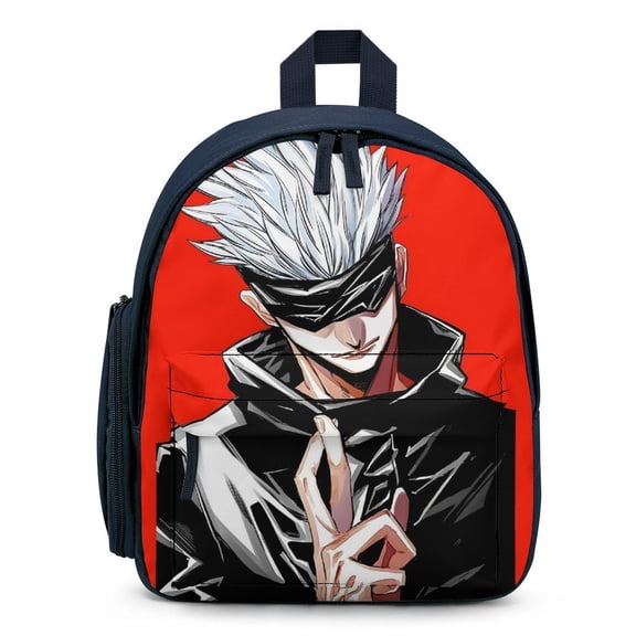 Jujutsu Anime Kaise Backpack for Men Women Small Bookbag with Front Pocket