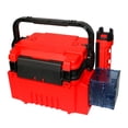 thumbnail image 2 of Fishing Box Travel Fishing Case Box with Bottle Holder and Rod Stands Tubes, 2 of 7
